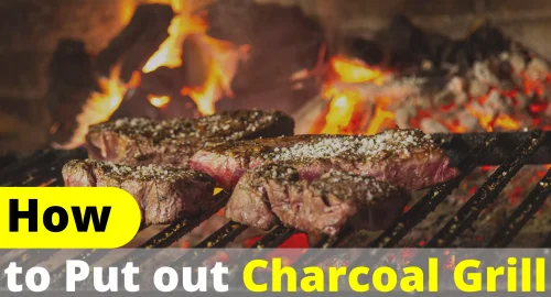 How to put out charcoal grill