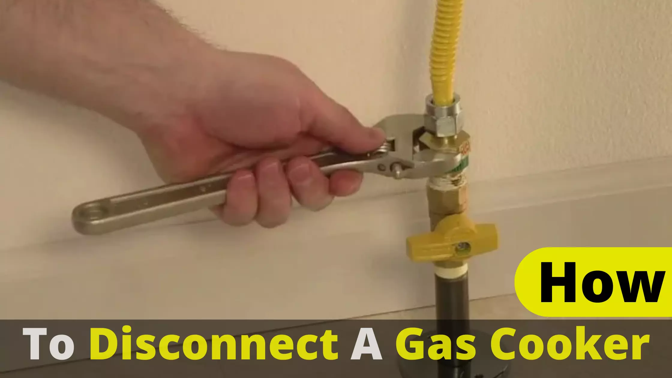 How to disconnect a gas cooker