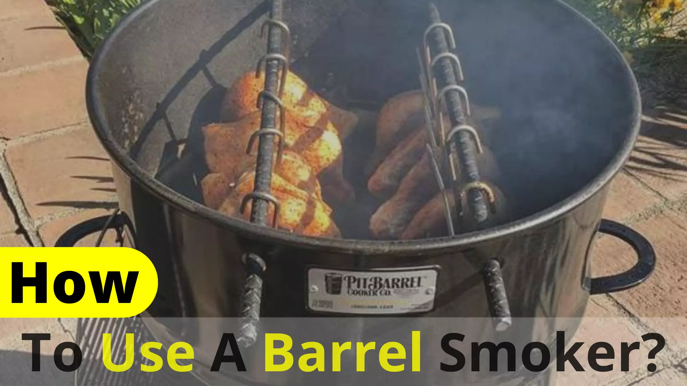 how to use a barrel smoker