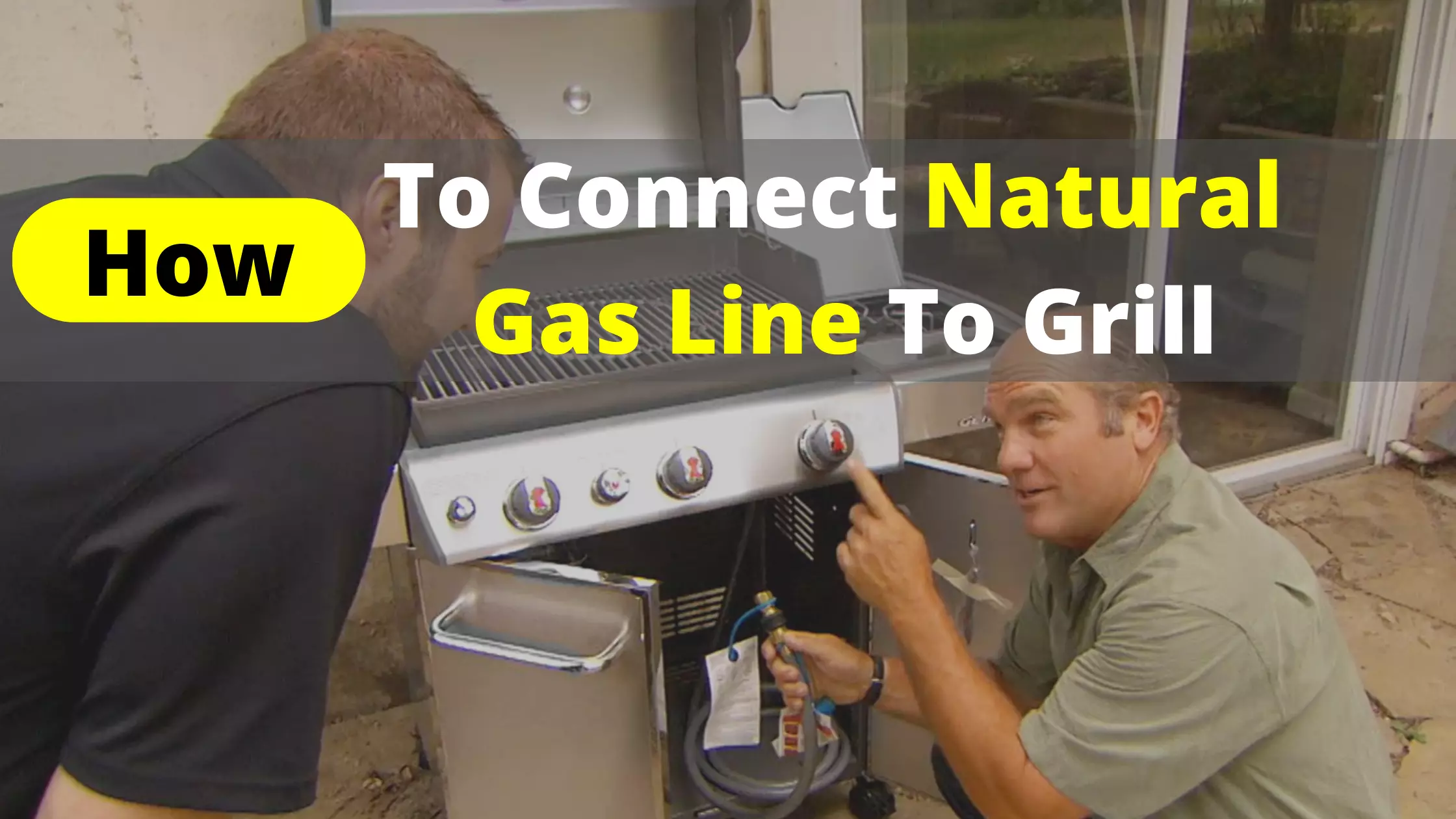 how to connect natural gas line to grill