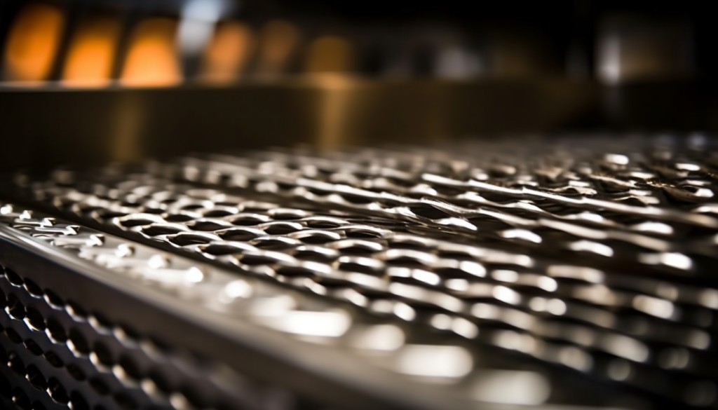 A close up of a pellet grill with focus on its stainless steel construction - Denver, USA