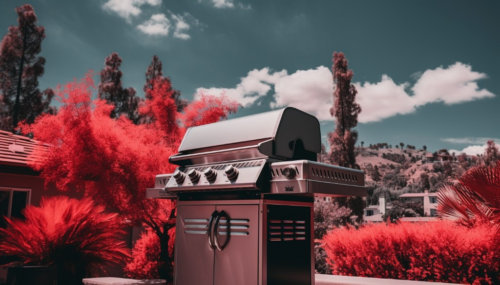 A modern infrared grill showcasing its features - Los Angeles, USA