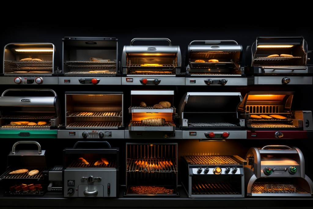 A selection of modern grills showcasing different fuel types - Chicago, USA