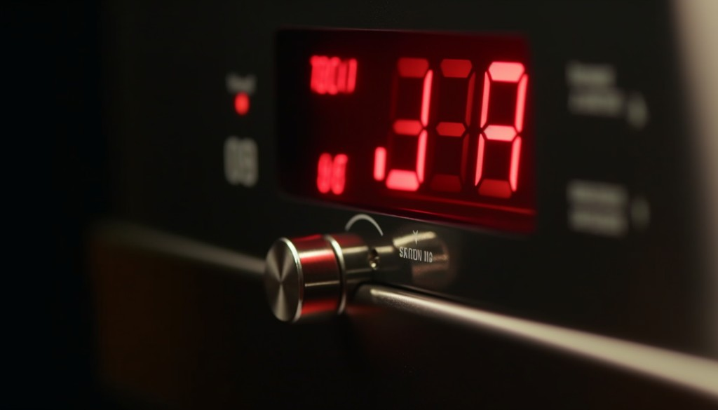 Close up view of a digital thermostat on an electric smoker - Chicago, United States
